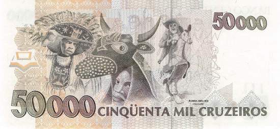 50 Cruzeiros Reais 1993